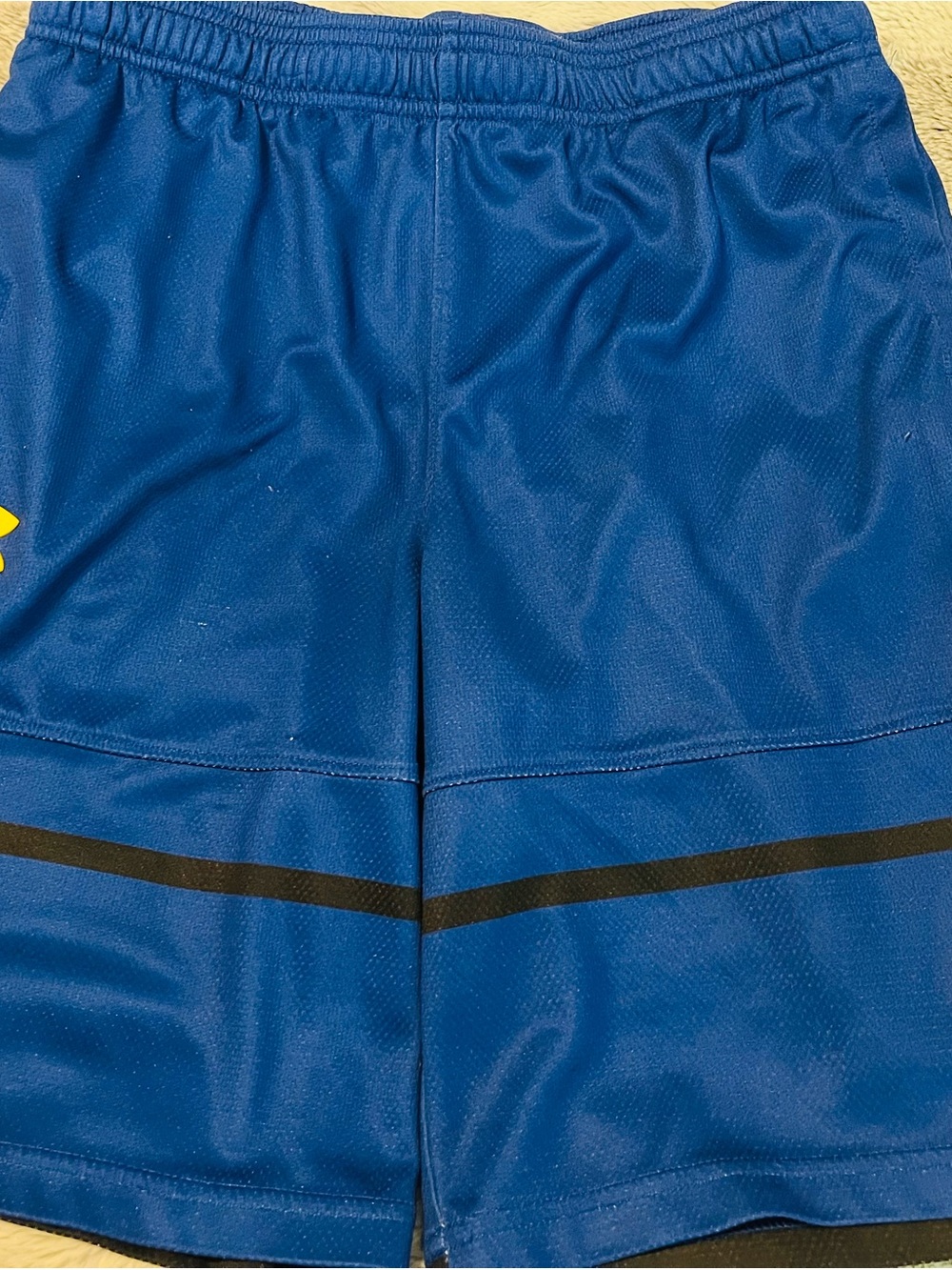 Under Armour Royal Blue Athletic Shorts with Black Accent